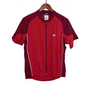 Pearl Izumi Men's Cycling Jersey Red and Burgundy Short Sleeve